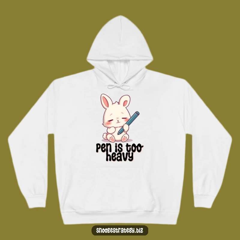 Funny Tired Rabbit Hoodie: Cozy Up and Doze Off