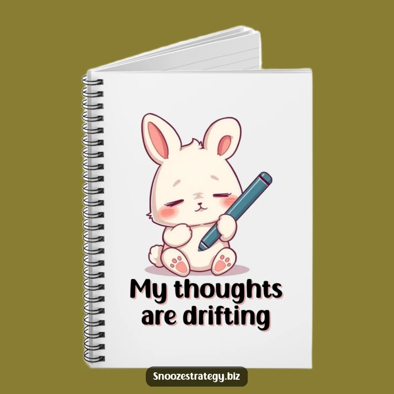 Funny Tired Rabbit Notebook: Jot Down Drowsy Ideas