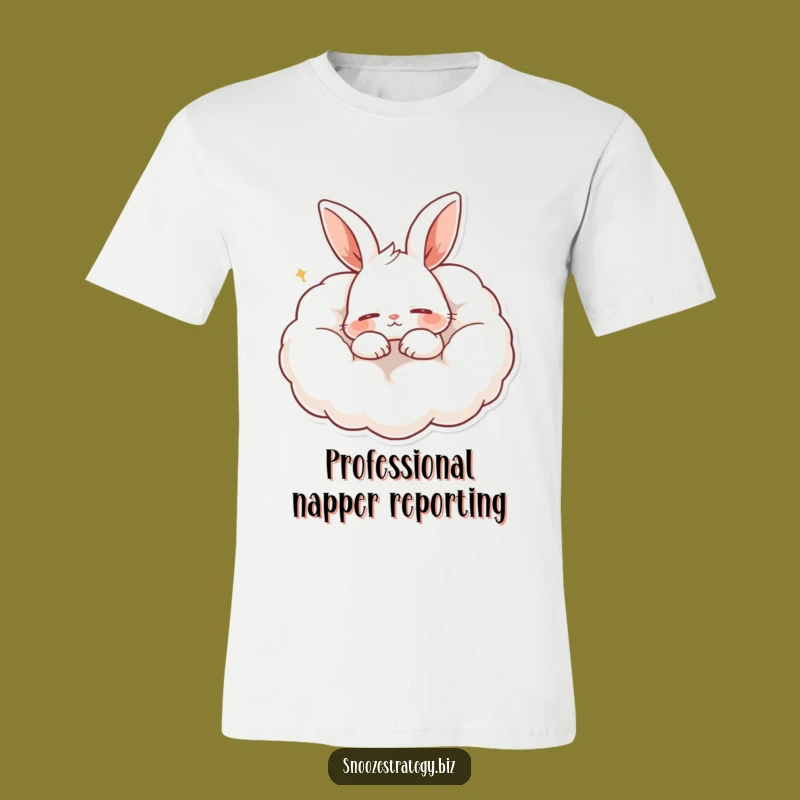 Funny Rabbit Cloud Pillow T-Shirt: Comfy and Hilarious Sleepytime Tee Gift